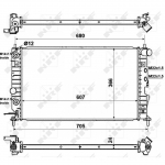 Radiaator, mootorijahutus NRF 50219