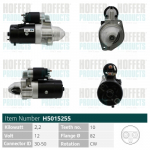 Starter HOFFER H5015255