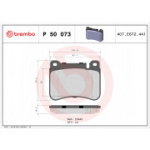 Piduriklotsi komplekt, ketaspidur BREMBO P 50 073