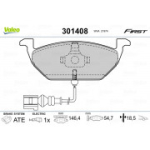 Piduriklotsi komplekt, ketaspidur VALEO 301408