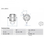 Generaator BOSCH 0 986 048 380