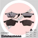 Piduriklotsi komplekt, ketaspidur ZIMMERMANN 23392.900.1