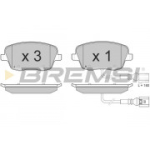 Piduriklotsi komplekt, ketaspidur BREMSI BP3013