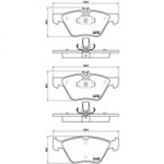 Piduriklotsi komplekt, ketaspidur BREMBO P 50 075