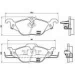 Piduriklotsi komplekt, ketaspidur BREMBO P 59 030
