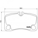 Piduriklotsi komplekt, ketaspidur BREMBO P 65 013