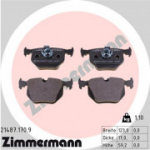 Piduriklotsi komplekt, ketaspidur ZIMMERMANN 21487.170.9