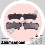 Piduriklotsi komplekt, ketaspidur ZIMMERMANN 23693.165.1