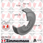 Piduritrummel ZIMMERMANN 600.1967.20