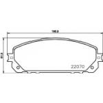 Piduriklotsi komplekt, ketaspidur HELLA 8DB 355 023-391