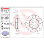Piduriketas BREMBO 09.6845.75