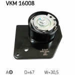 Pingutusrull, hammasrihm SKF VKM 16008