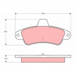 Piduriklotsi komplekt, ketaspidur TRW GDB4084