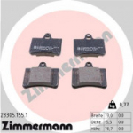 Piduriklotsi komplekt, ketaspidur ZIMMERMANN 23305.155.1