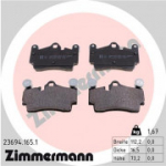 Piduriklotsi komplekt, ketaspidur ZIMMERMANN 23694.165.1