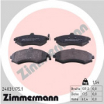 Piduriklotsi komplekt, ketaspidur ZIMMERMANN 24031.175.1