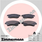 Piduriklotsi komplekt, ketaspidur ZIMMERMANN 25031.185.1