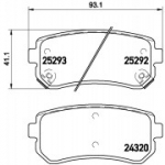 Piduriklotsi komplekt, ketaspidur BREMBO P 30 051