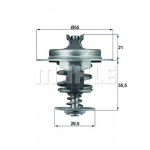 Termostaat, jahutusvedelik BEHR TX 67 83D