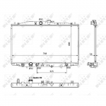 Radiaator, mootorijahutus NRF 53393