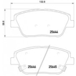 Piduriklotsi komplekt, ketaspidur BREMBO P 30 066