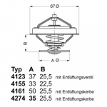 Termostaat, jahutusvedelik WAHLER 4123.80D