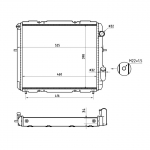 Radiaator, mootorijahutus NRF 507345A