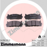 Piduriklotsi komplekt, ketaspidur ZIMMERMANN 24350.175.2