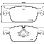 Piduriklotsi komplekt, ketaspidur BREMBO P 86 028