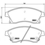Piduriklotsi komplekt, ketaspidur BREMBO P 59 076X