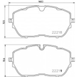 Piduriklotsi komplekt, ketaspidur HELLA 8DB 355 024-731