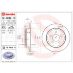Piduriketas BREMBO 08.A636.11
