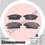 Piduriklotsi komplekt, ketaspidur ZIMMERMANN 25034.185.1