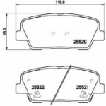 Piduriklotsi komplekt, ketaspidur BREMBO P 30 063