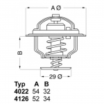 Termostaat, jahutusvedelik WAHLER 4126.88
