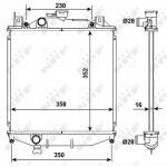 Radiaator, mootorijahutus NRF 507644