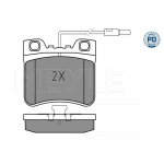 Piduriklotsi komplekt, ketaspidur MEYLE 025 212 6717/PD