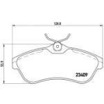 Piduriklotsi komplekt, ketaspidur BREMBO P 61 075X
