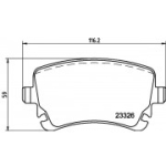 Piduriklotsi komplekt, ketaspidur HELLA 8DB 355 010-971