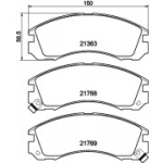 Piduriklotsi komplekt, ketaspidur HELLA 8DB 355 016-531