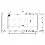 Radiaator, mootorijahutus NRF 50332