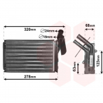 Soojusvaheti, salongik&uuml;te VAN WEZEL 43006048