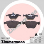 Piduriklotsi komplekt, ketaspidur ZIMMERMANN 23312.200.1