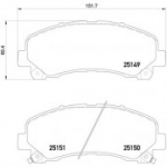 Piduriklotsi komplekt, ketaspidur BREMBO P 34 007