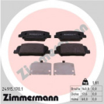 Piduriklotsi komplekt, ketaspidur ZIMMERMANN 24915.170.1
