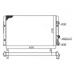 Radiaator, mootorijahutus NRF 50457A