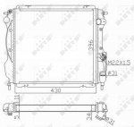 Radiaator, mootorijahutus NRF 59121