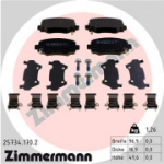 Piduriklotsi komplekt, ketaspidur ZIMMERMANN 25734.170.2