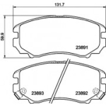 Piduriklotsi komplekt, ketaspidur HELLA 8DB 355 010-991