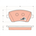 Piduriklotsi komplekt, ketaspidur TRW GDB3332